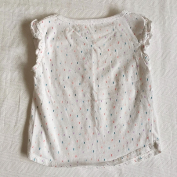 george sun glitter graphic cotton top 2T toddler girls - Picture 5 of 5